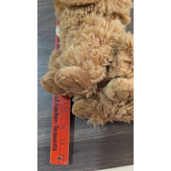 Miyoni by Aurora Brown Poodle Dog Plush Stuffed Animal toy Labradoodl 8" - Picture 3 of 10